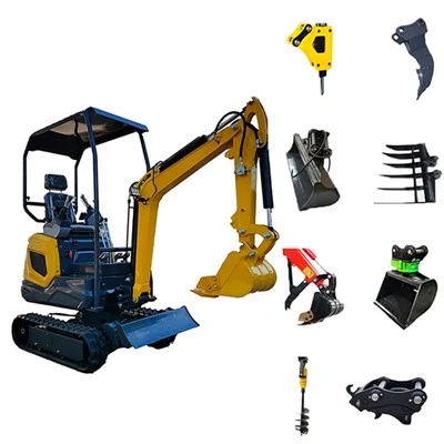 Máy xúc thí điểm bánh xích diesel 1200kg