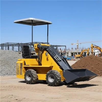 Máy xúc lật trượt có gầu